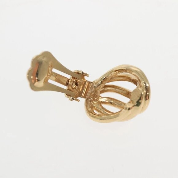 Christian Dior Earring Metal Gold Auth 142049 - Picture 9 of 9
